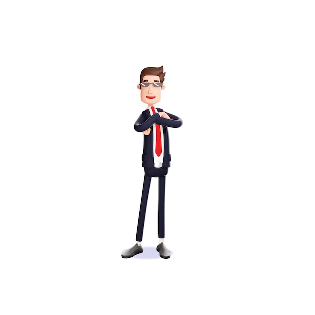 Cool Male Cartoon Illustration with sunglasses