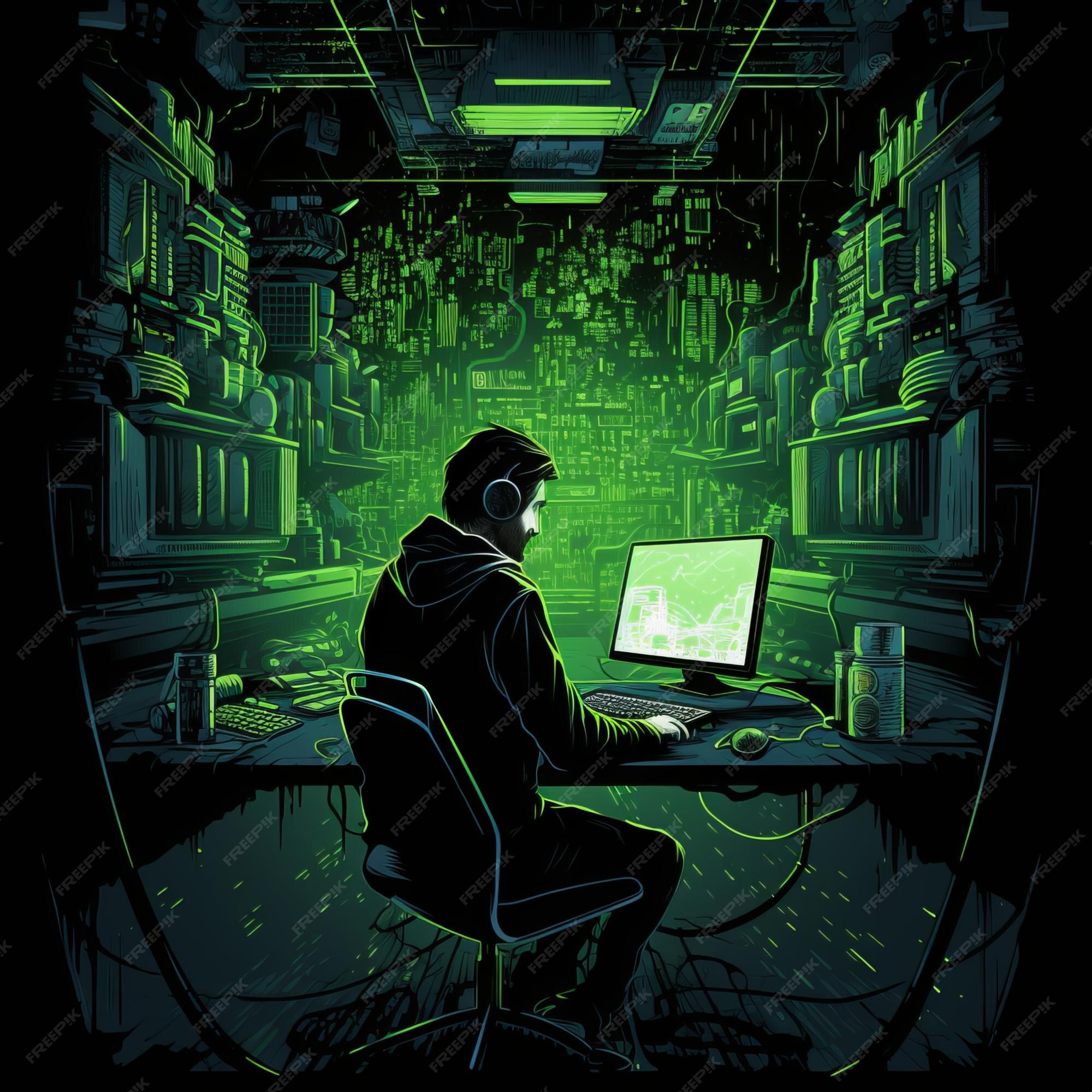 premium-ai-image-cool-male-computer-user-in-tshirt-style