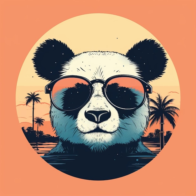 Cool Panda In Sunglasses