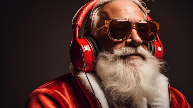 Cool Santa Claus DJ background