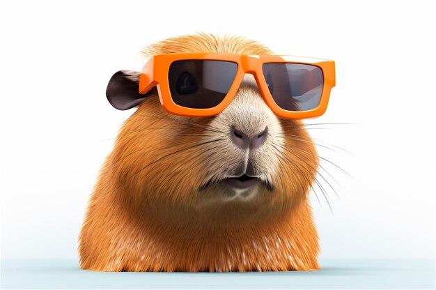 cool and stylish capybara