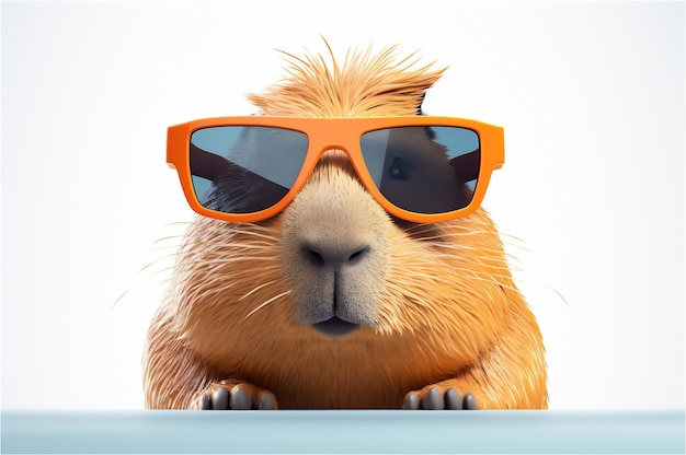 cool and stylish capybara