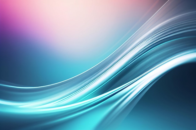 Photo cool wave lines on color background abstract wallpaper background for desktops with generative ai