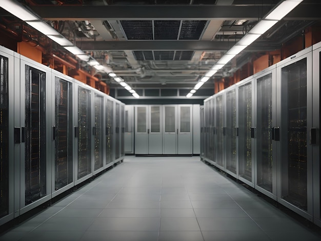 A cooling systems in a server room