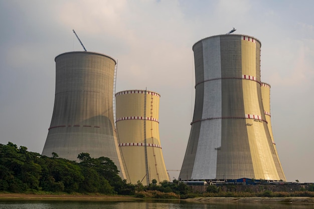 Photo cooling towers of nuclear power plant