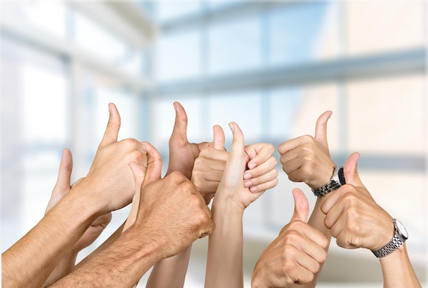 Cooperation Thumbs Up            - Image