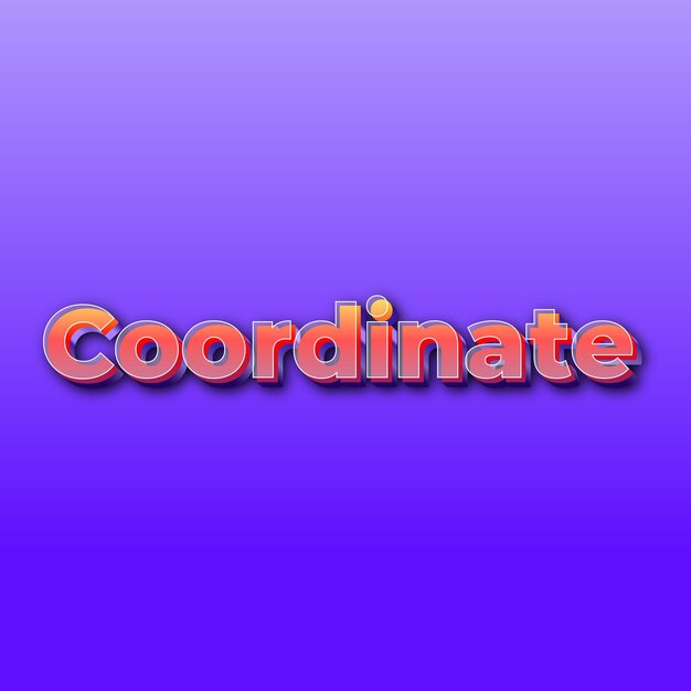 CoordinateText effect JPG gradient purple background card photo