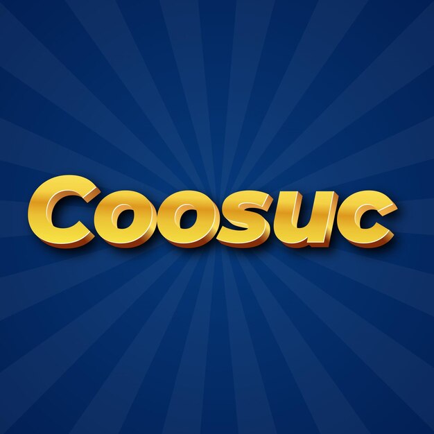 Coosuc text effect gold jpg attractive background card photo