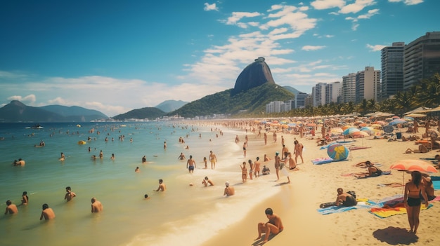 Copacabana Beach on a steamy day