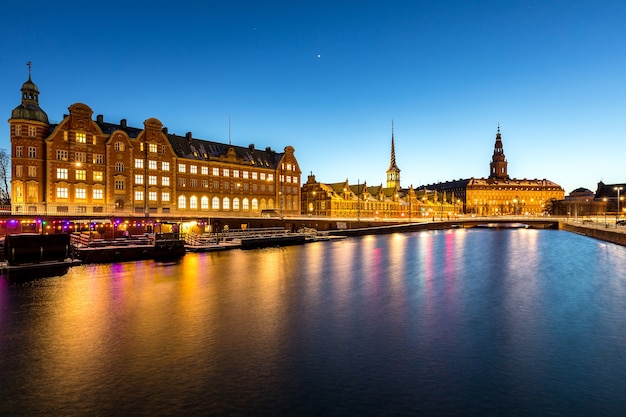 Copenhagen danimarca notte