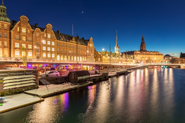 Copenhagen denmark night