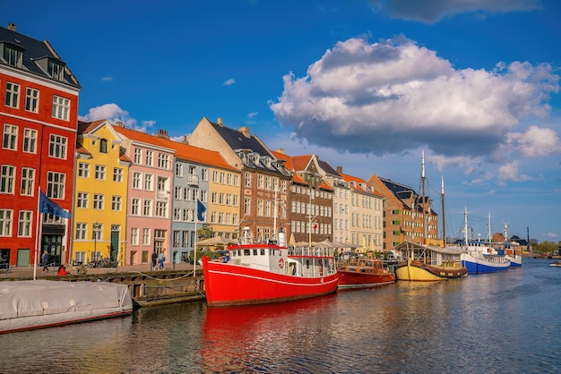 Copenhagen downtown city skyline in Denmark