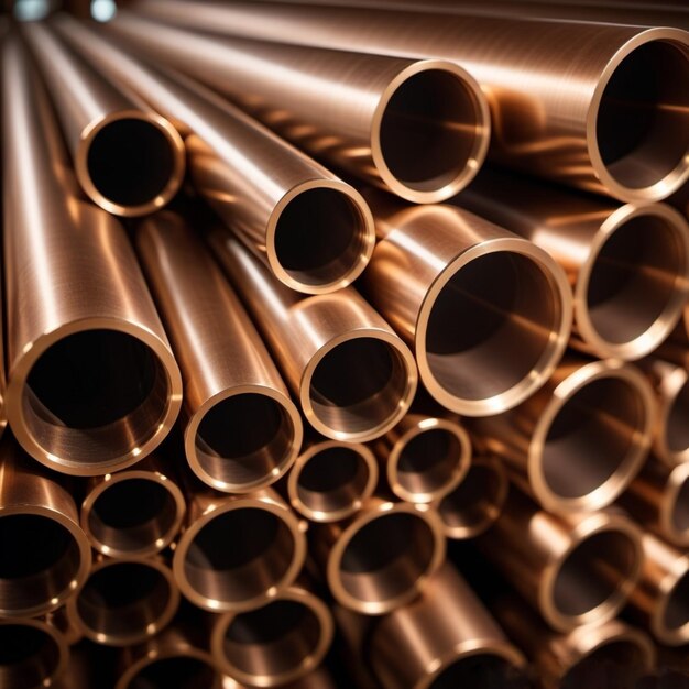 Copper bronze heat exchanger pipes heavy nonferrous metallurgy factory industrial production of