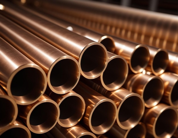 Copper bronze heat exchanger pipes heavy nonferrous metallurgy factory industrial production of