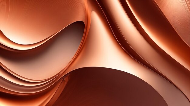 Copper Elegance Radiance Dynamic Sheets with Rich Color Waves