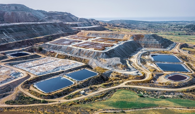 Copper ore processing at Skouriotissa mine in CyprusxA