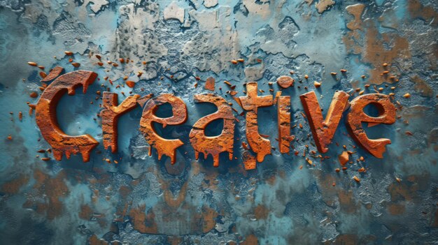 Copper Patina Creativity concept art poster