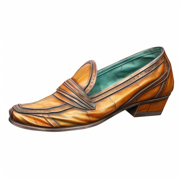 Photo copper shoe 3d model inspired by martine johanna and didier loureno