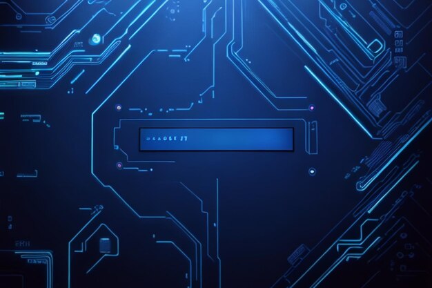 Photo copy space blue circuits digital background