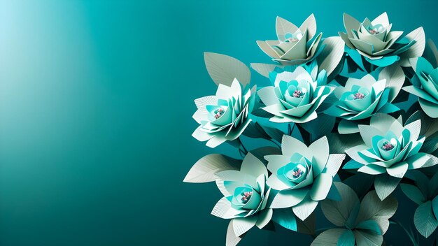 Copy space flowers for mothers day greetings womens products banners brochures Generative AI