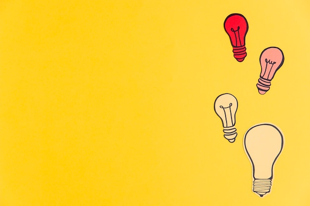 copy-space light bulb collection