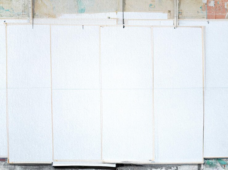 फोटो copy space paper poster on a wall blank place texture or background