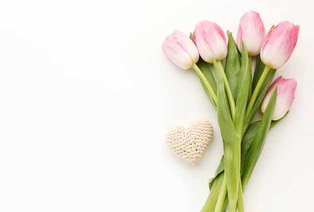 Bouquet di tulipani copia-spazio