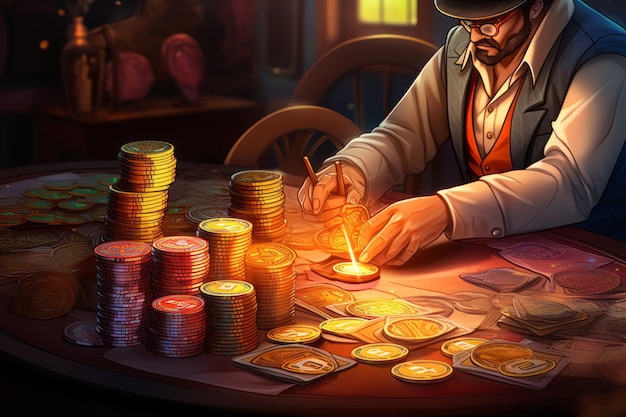 copyright Casino Experience the Future of Gambling with Secure copyright Deposits  and Exciting Poker Game | Premium AI-generated image