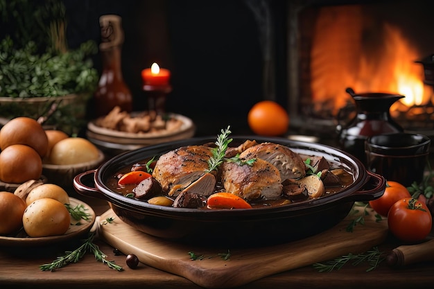 Coq au Vin - французская кулинарная классика