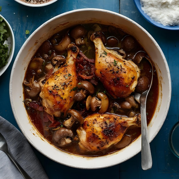 Photo coq au vin