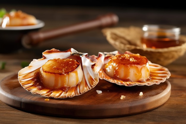 Coquille Barbecue Shell Met Honingsaus