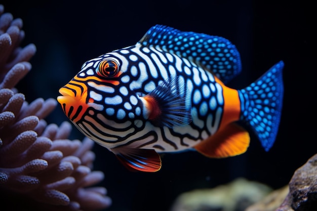 Coral Carnivale Clown Triggerfish Edition