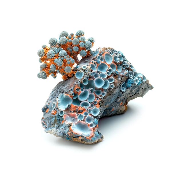 Coral Growth on a Rock Generative AI