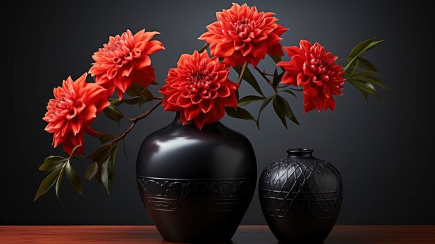 Photo coral pion metal vase beautiful peony background image desktop wallpaper