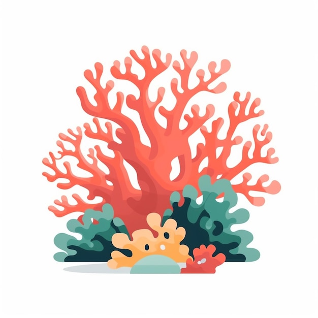 サンゴ礁のクリップアート