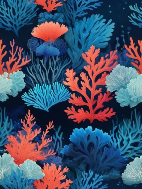 Photo coral reef harmony background