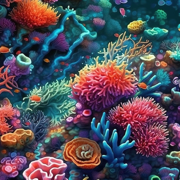 Coral reef illustration