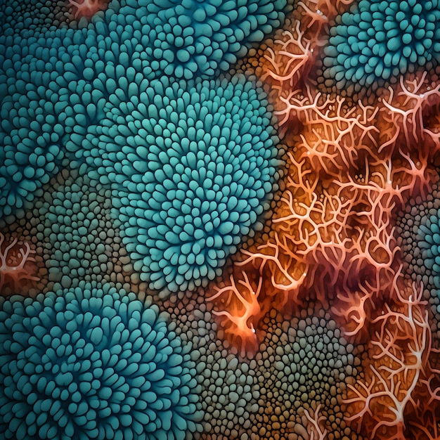 Foto textura delle barriere coralline