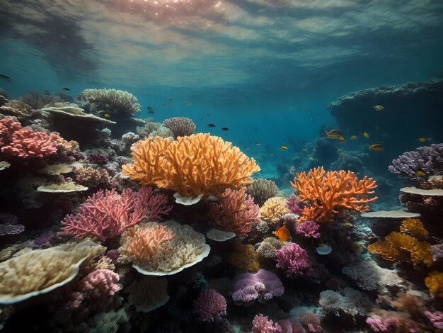 The coral reefs are diverse ecosystems important for marine lifes