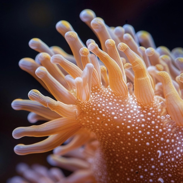 coral on the seabed close up