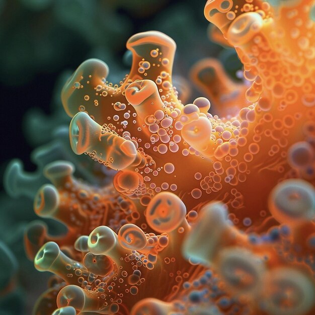 coral on the seabed close up