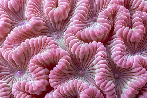 a coral texture closeup of pink brainshaped corals with fine lines and detailed textures showcas