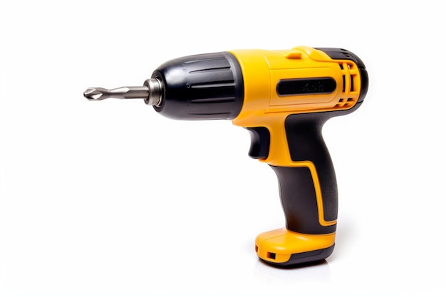 Cordless Drill on White Background On a White or Clear Surface PNG Transparent Background