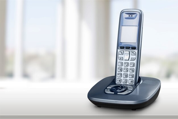 Cordless phone with cradle