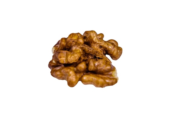 Photo core of walnut isolated on a white background