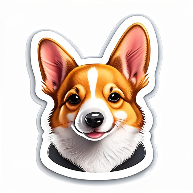 Foto corgi hond illustratie generatieve ai