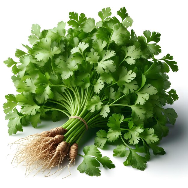 coriander isolated on white background