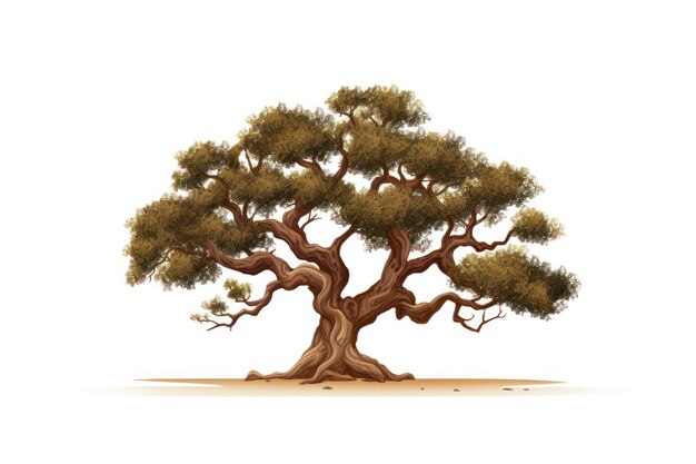 Photo cork oak tree icon on white background ar 32 v 52 job id 61d02c1f63a546e4906327cfad95c133