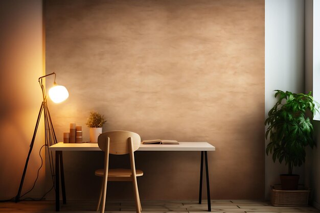 Corkboard Tiles Wall With Spotlight Rays With Simple Wooden Trending Background Calm Illustration