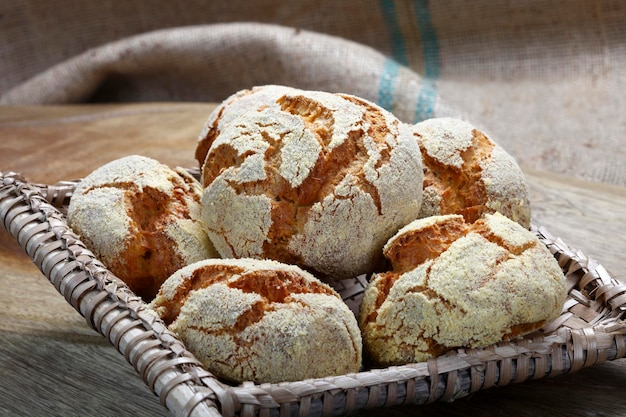 Corn bread cornmeal bread